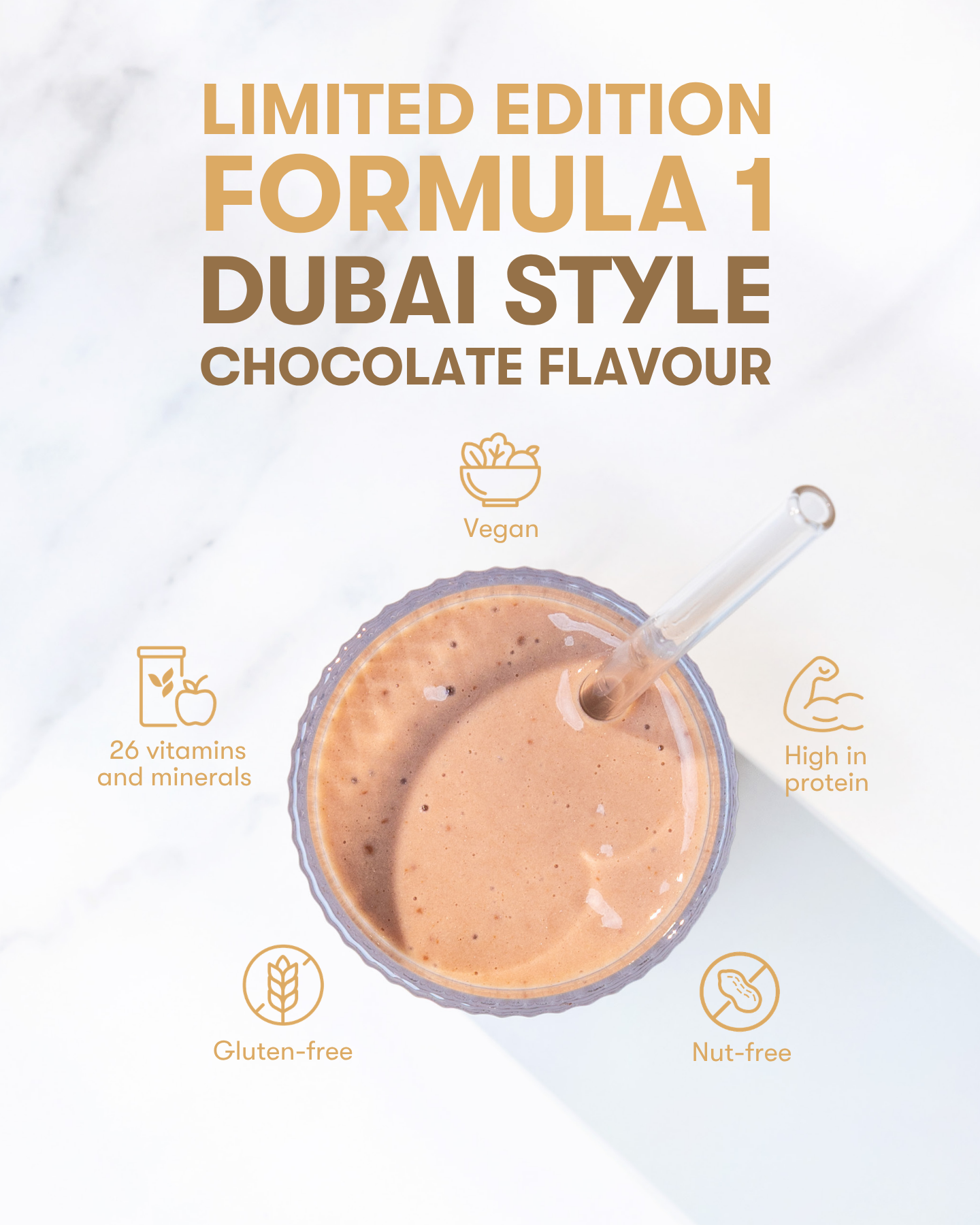 Healthy Meal Formula 1 - Dubai Style Chocolate Flavour (500g) Limited Edition