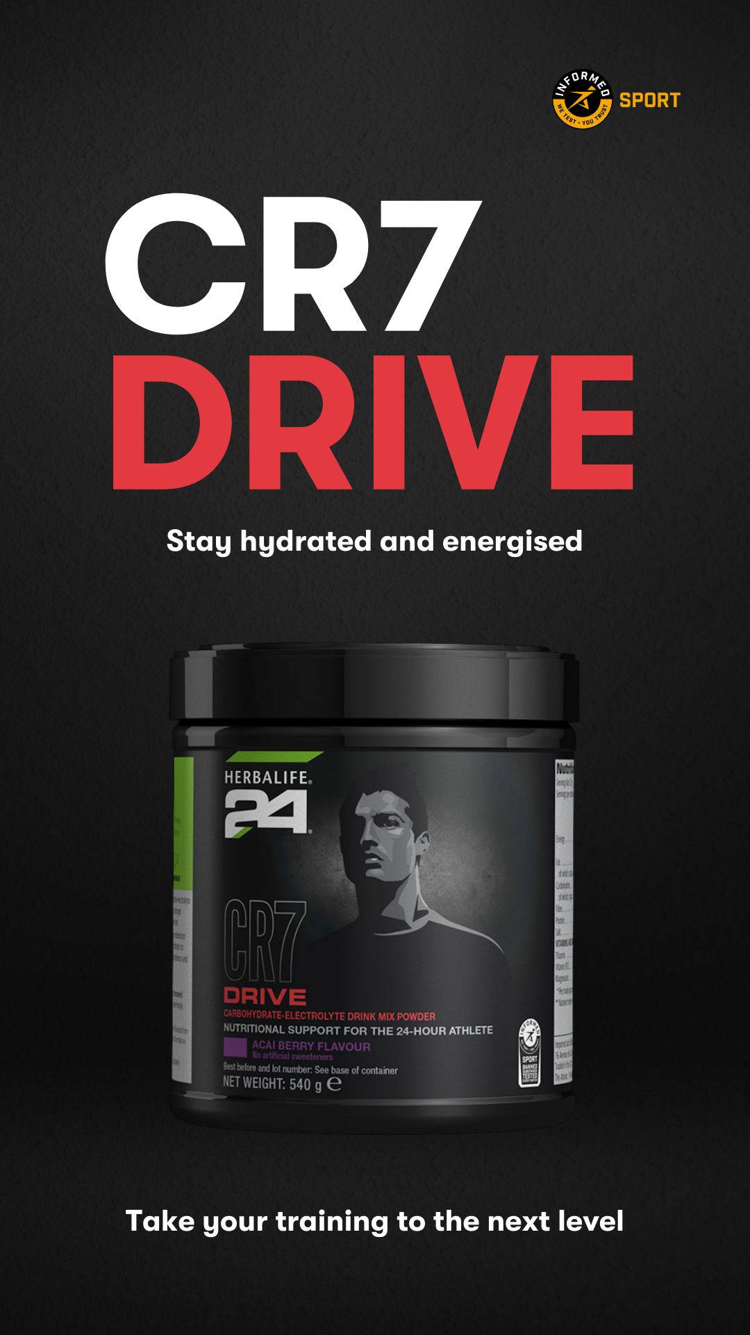 Herbalife 24 CR7 Drive Acai Berry (540g)