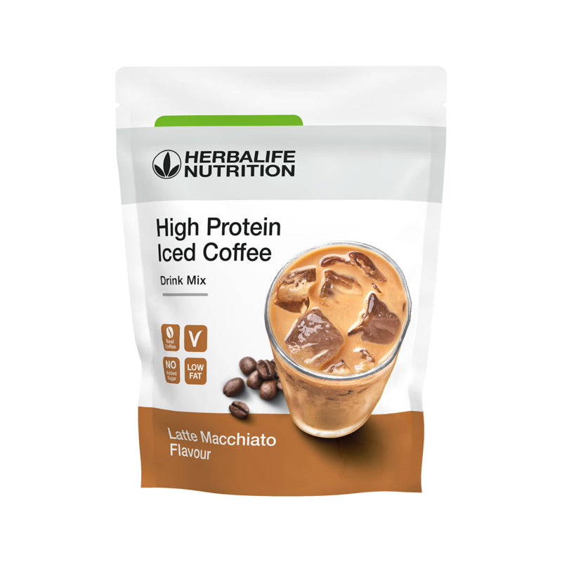 High Protein Iced Coffee Latte Macchiato — 15g Protein, No Added Sugar (308g)